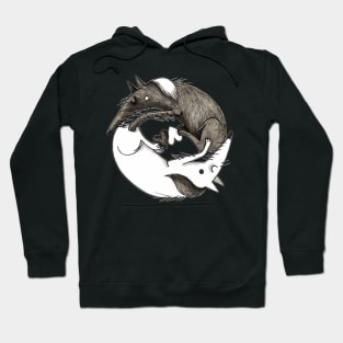 Yin Yang - wolves Hoodie